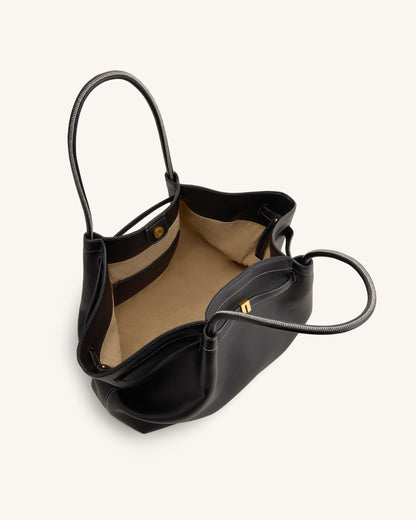 Hana Büyük Boy Tote Çanta - Siyah