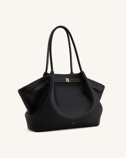 Hana Büyük Boy Tote Çanta - Siyah