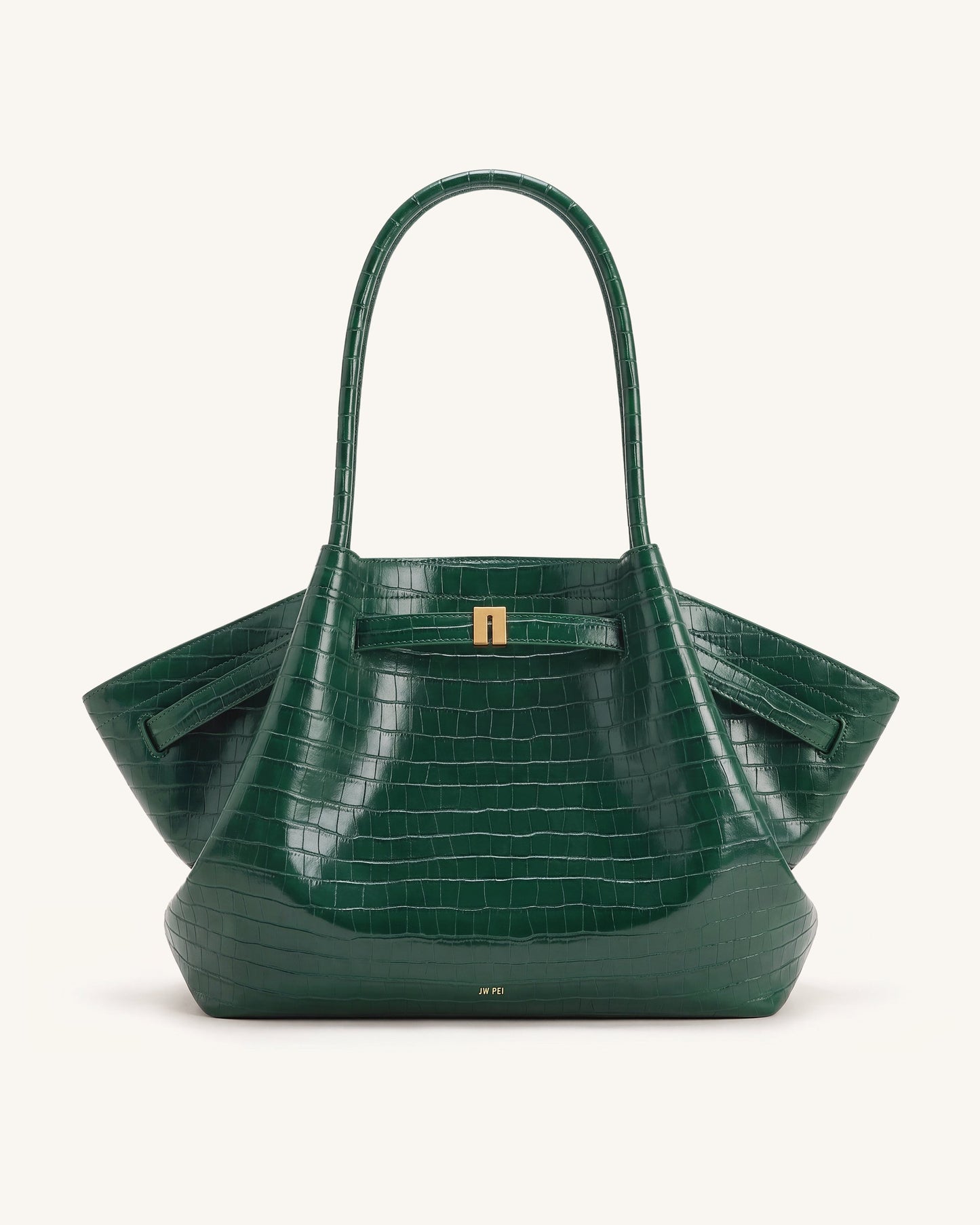 Hana Large Tote Bag - Green Croc
