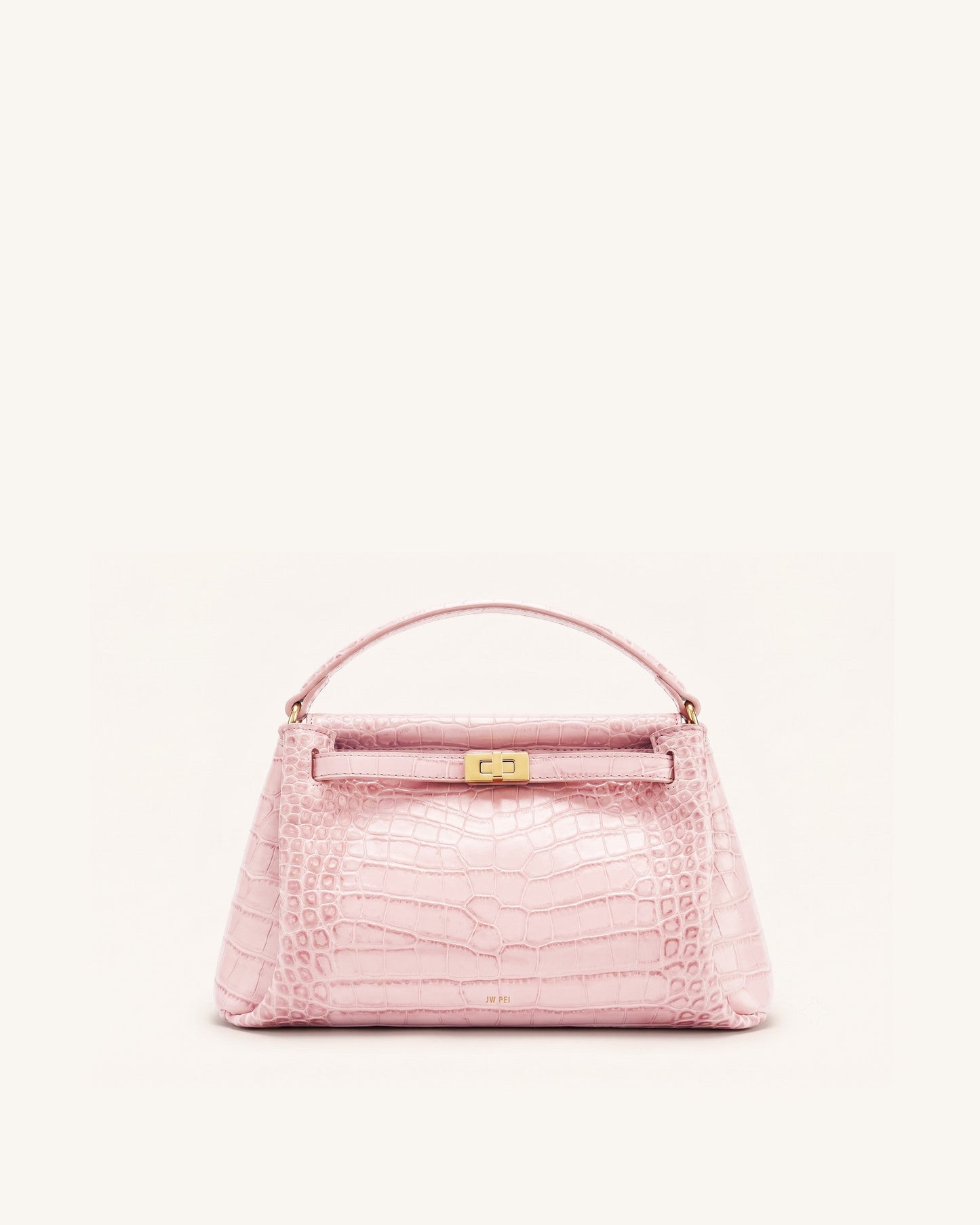 Carmen Top Handle Bag - Pink Croc