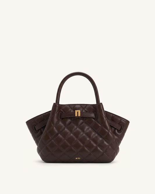 Hana Mini Tote Bag - Dark Chocolate Brown