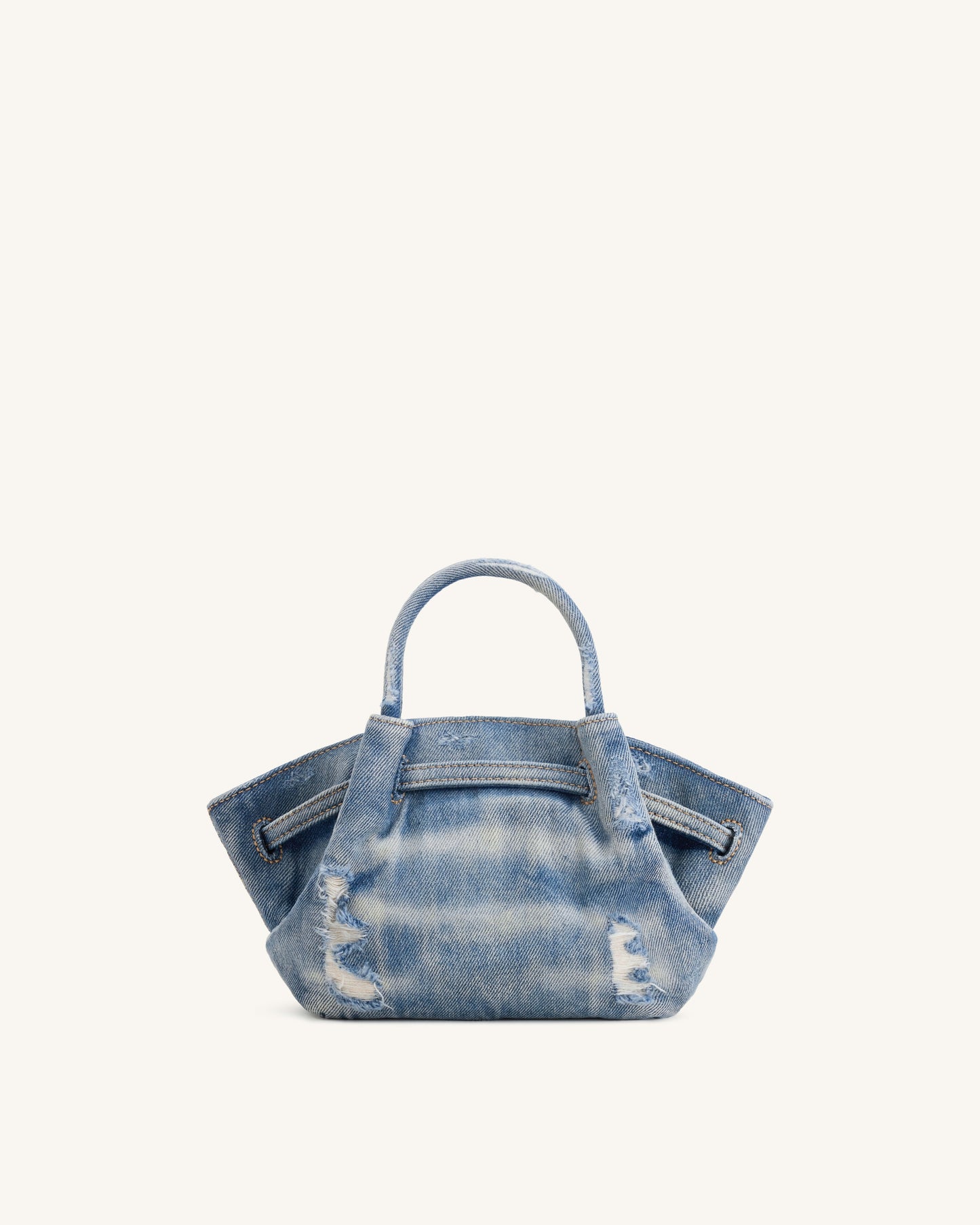 Hana Mini Kot Tote Çanta - Mavi