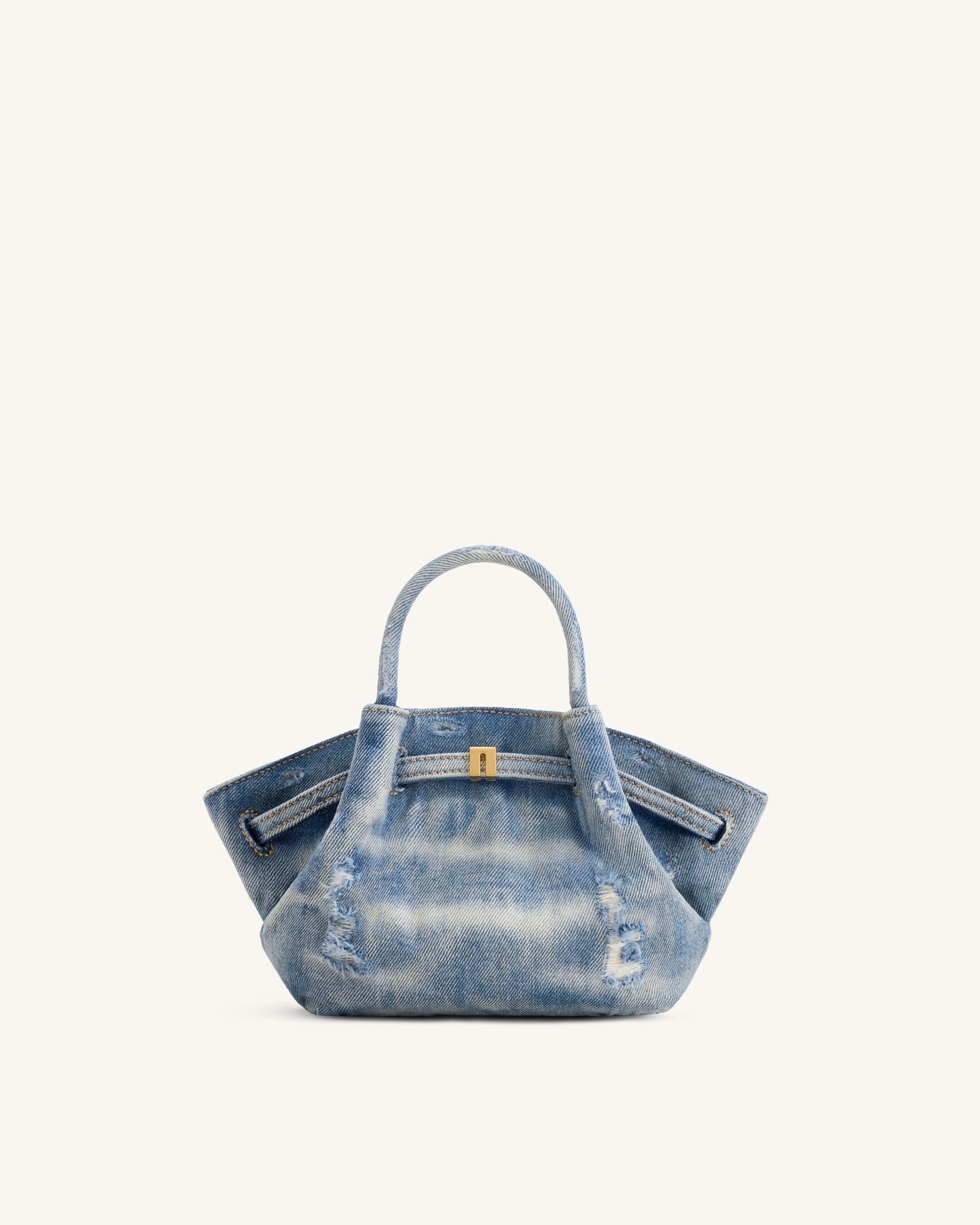 Hana Mini Kot Tote Çanta - Mavi