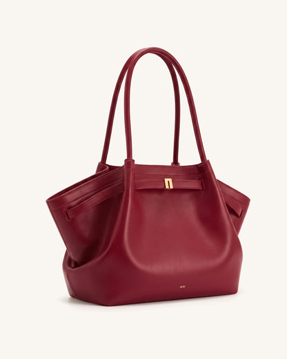 Hana Büyük Boy Tote Çanta - Bordo