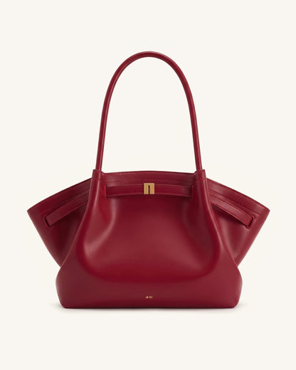 Hana Büyük Boy Tote Çanta - Bordo