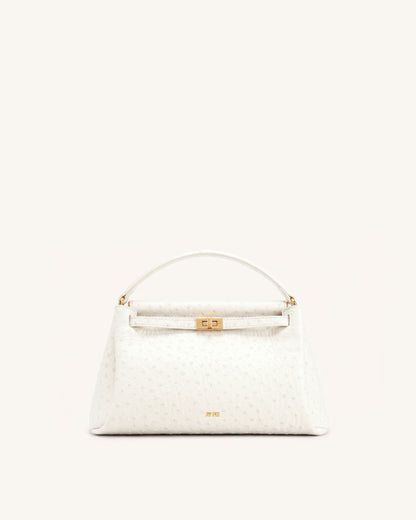 Carmen Top Handle Bag - Milky White