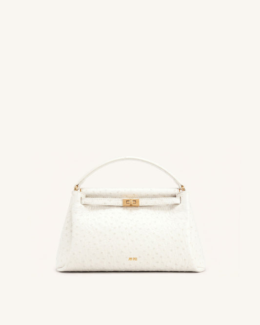 Carmen Top Handle Bag - Milky White