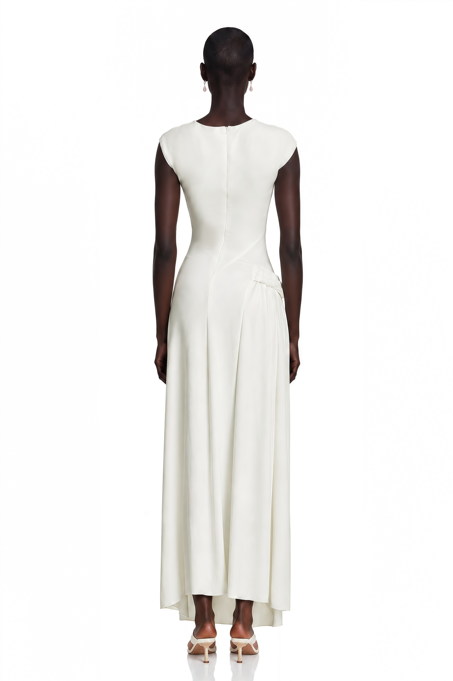 Lanetta Jersey-Knit Draped Maxi Dress