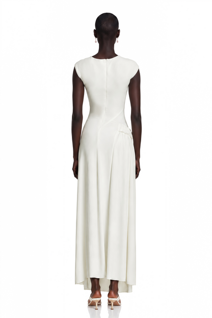 Lanetta Jersey-Knit Draped Maxi Dress