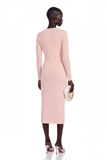 Renée Pink Embellished Jacket & Skirt Matching Set