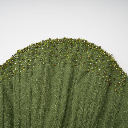 Franziska Green Embellished Corset Maxi Dress (Without Gloves)