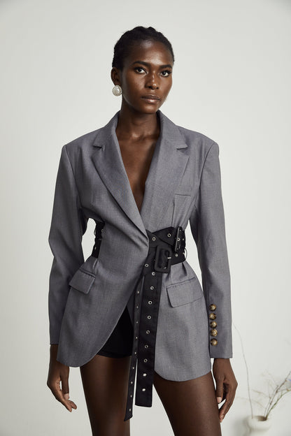 Thérèse Belted Waist Blazer