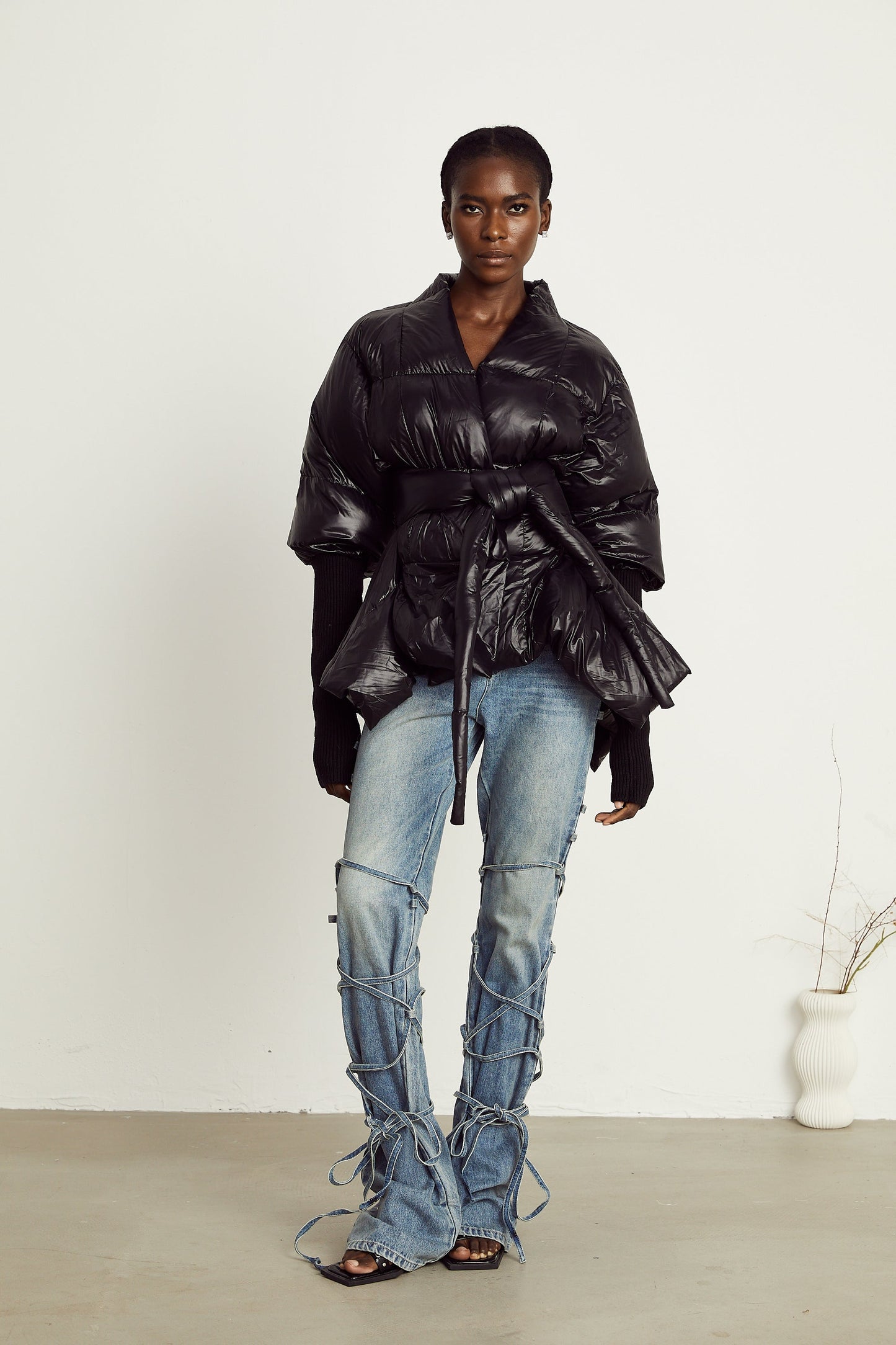 Ghislaine batwing yorgan ceketi