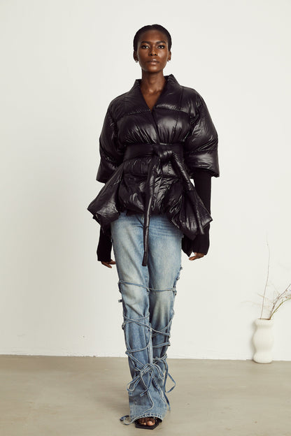Ghislaine batwing yorgan ceketi