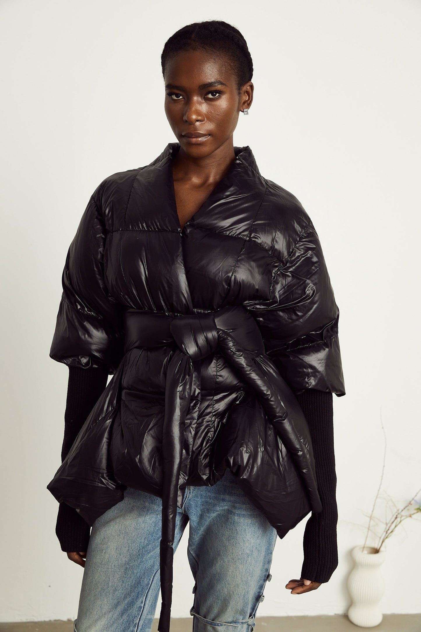 Ghislaine batwing yorgan ceketi