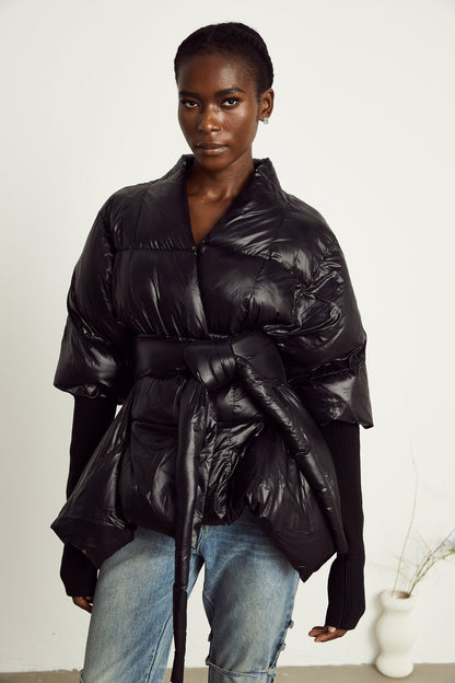Ghislaine batwing yorgan ceketi