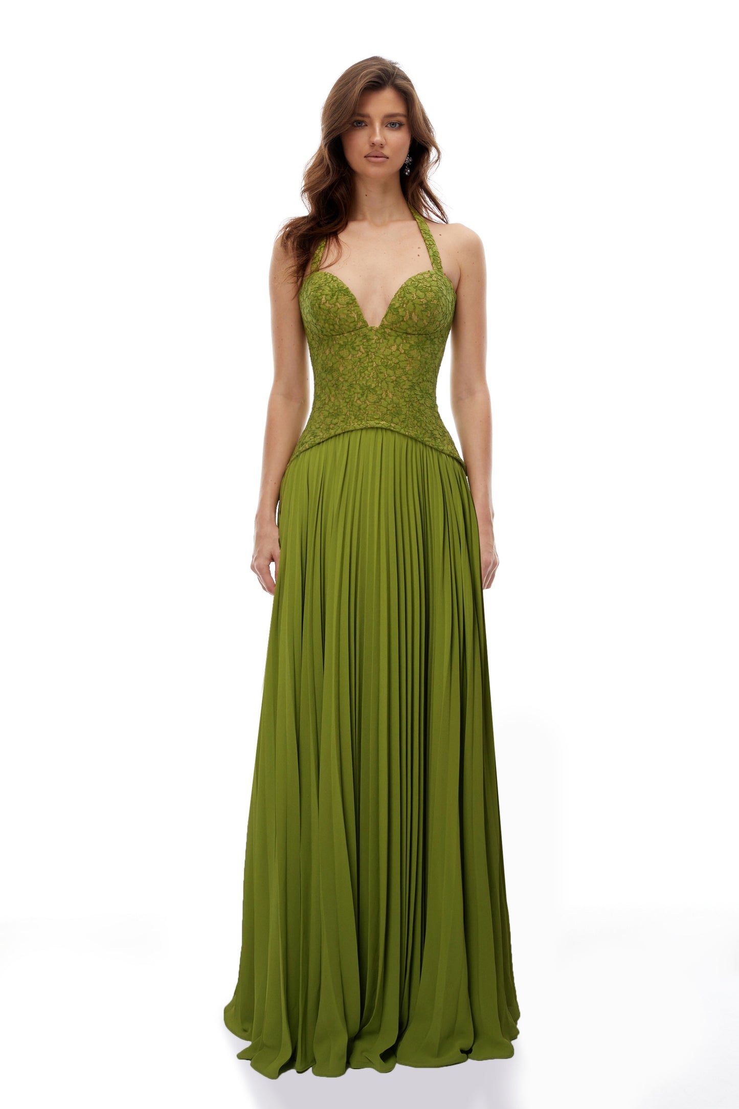 Ronja Emerald Corset Gown
