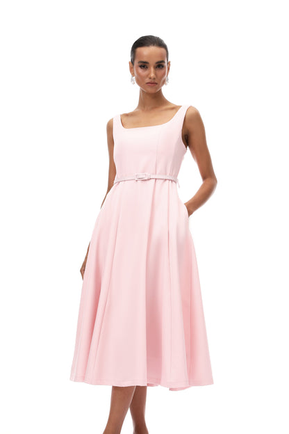 Valéria Pink Crystal Embellished Jacket & Dress Set