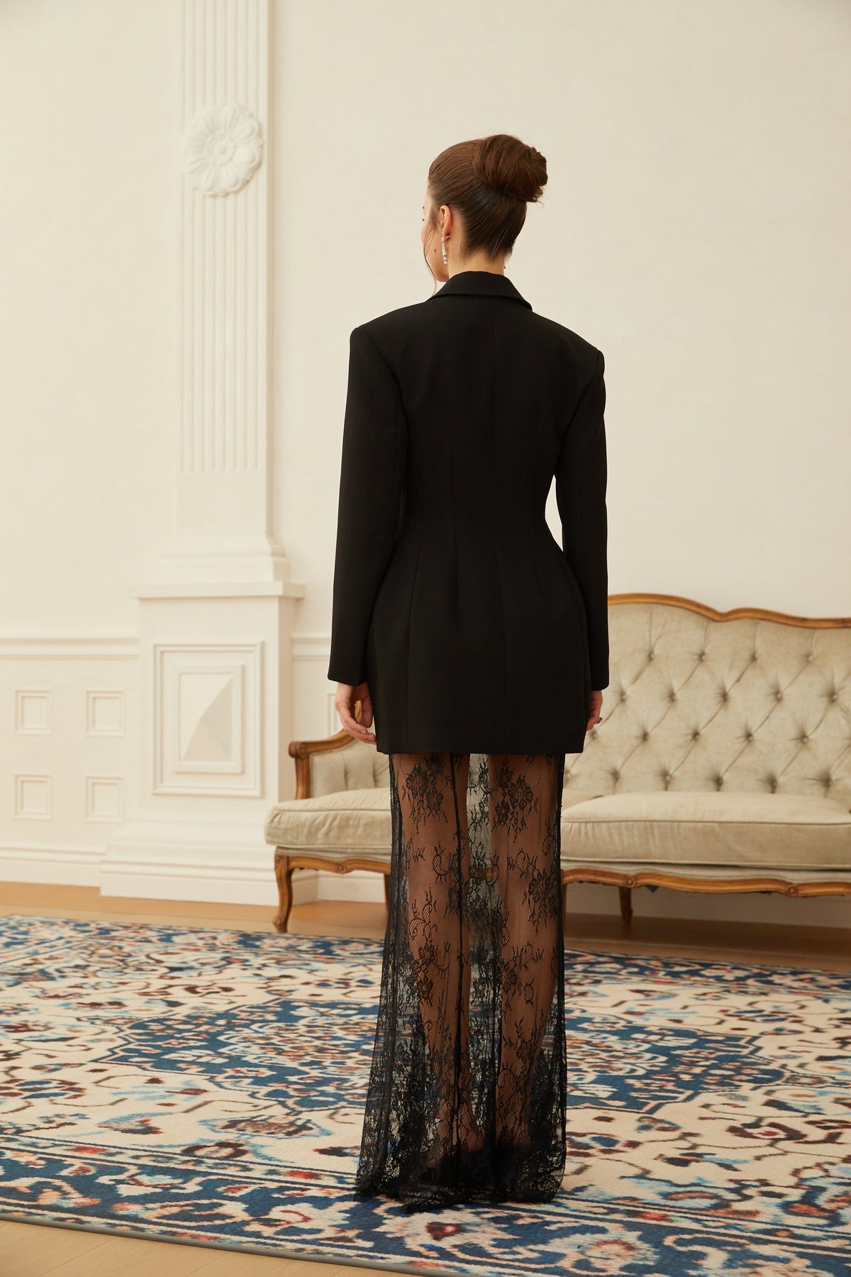 Adélise Blazer & Dantel Etek Takım