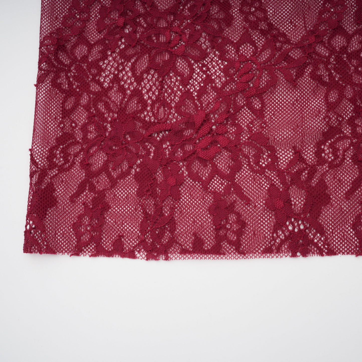 Stefania Ruby Red Floral Lace Maxi Gown