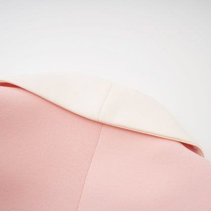 Claretta renk bloklu blazer ve pantolon uyumlu takım