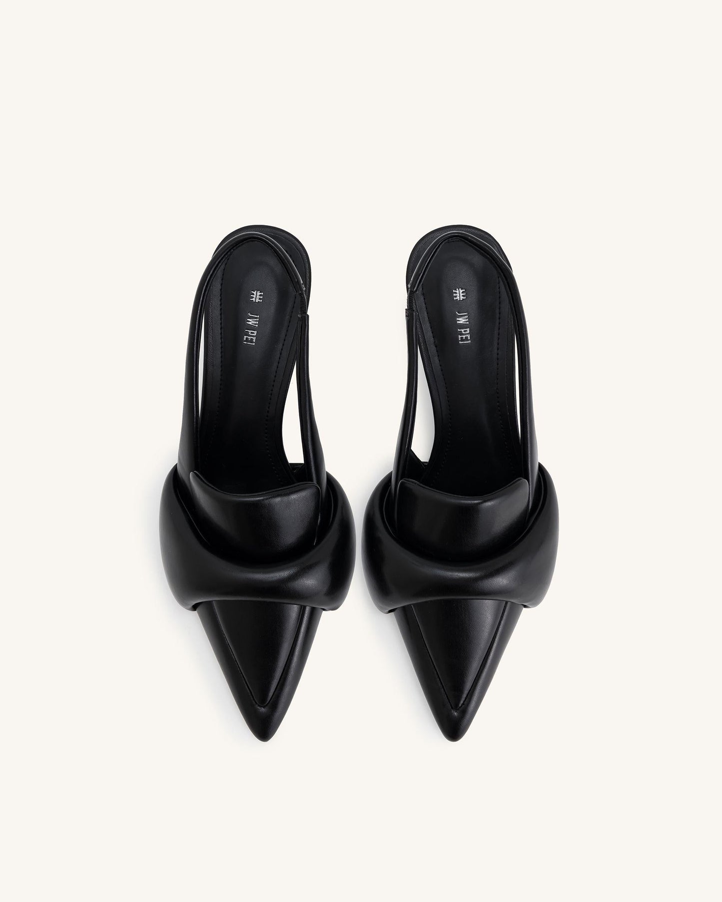 Carla Yumuşak Vatkalı İnce Alçak Topuk (Kitten Heel) Topuk Topuklu Ayakkabı (Pumps) - Siyah