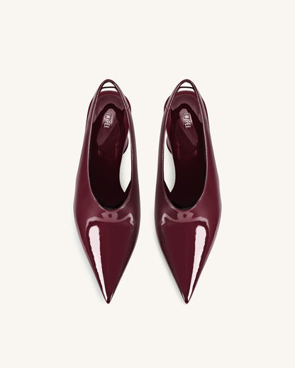 Vivovr Yüksek Topuk Topuklu Ayakkabı (Pumps) - Bordo