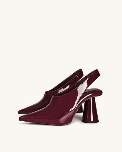 Vivovr Yüksek Topuk Topuklu Ayakkabı (Pumps) - Bordo