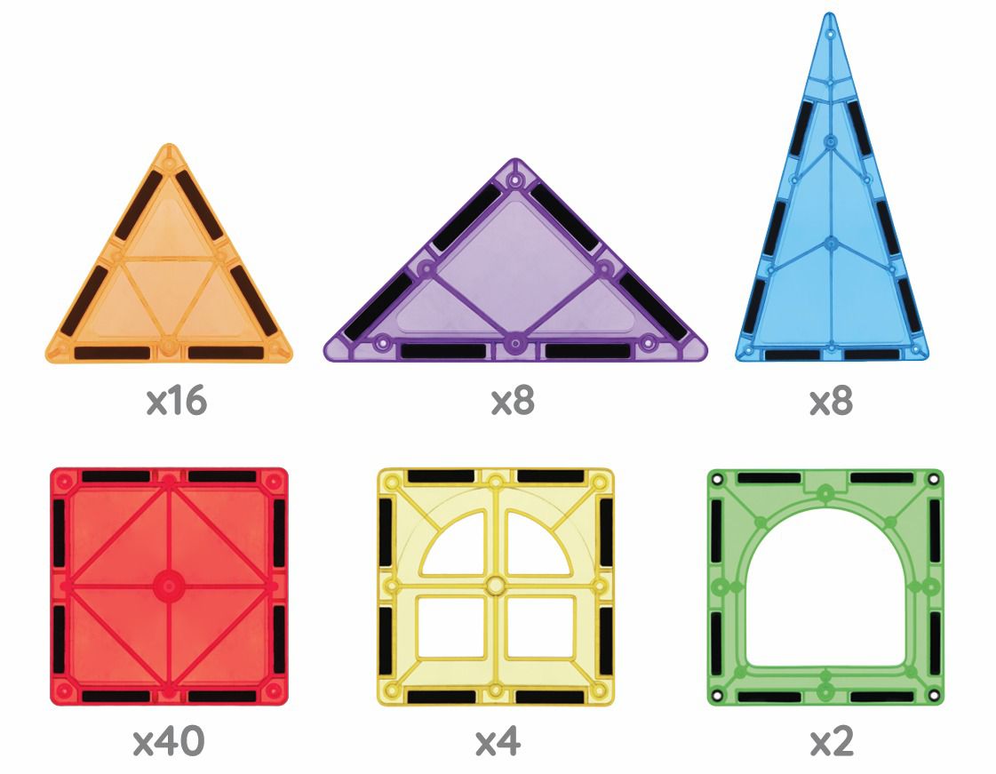 Toy Mind™ 78 Parça Dev Eğitici STEM Blok Seti - Montessori Uyumlu