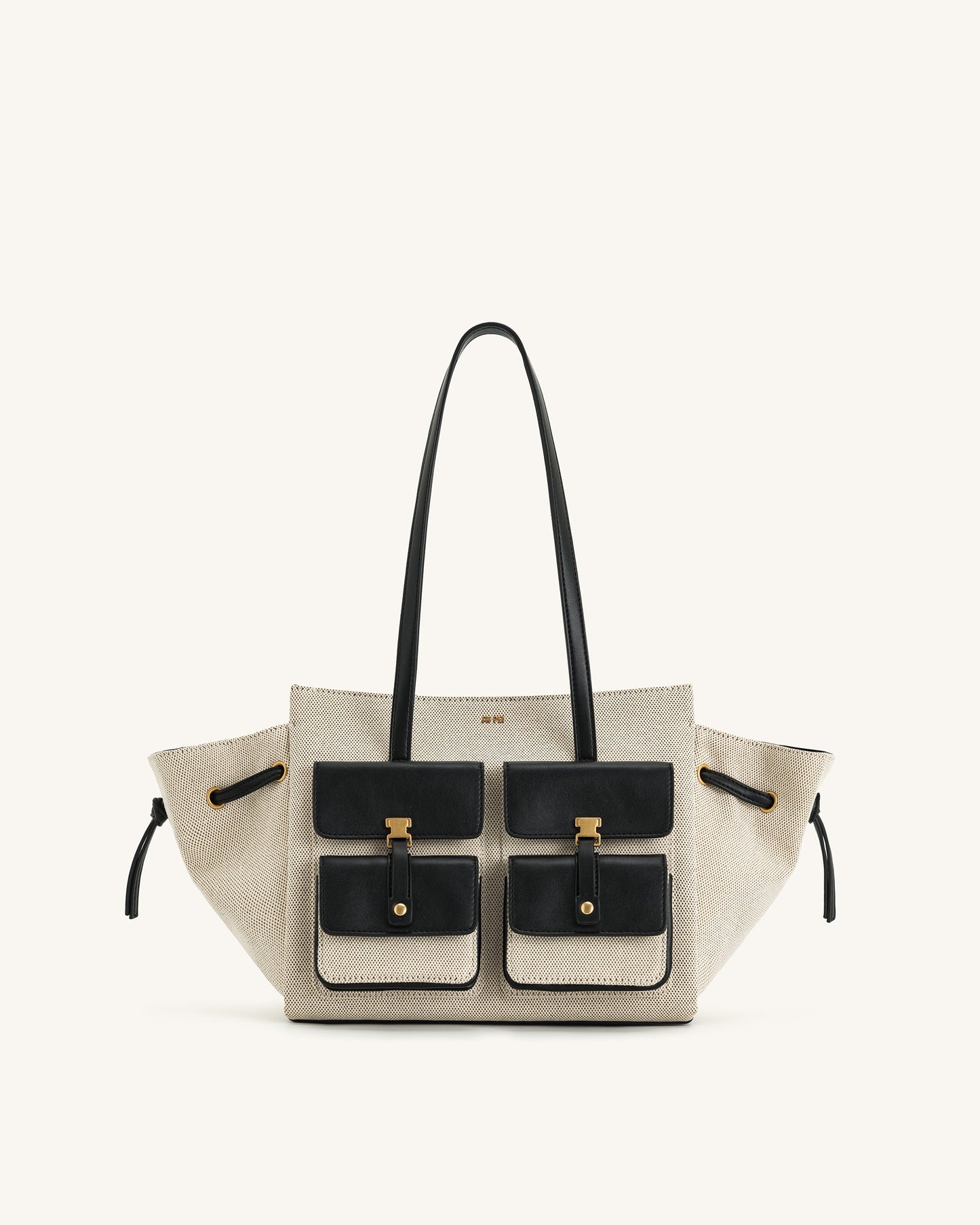 Linda Tote Çanta - Siyah Kanvas