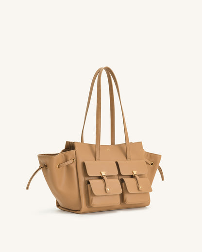 Linda Tote Çanta - Latte Rengi Renk