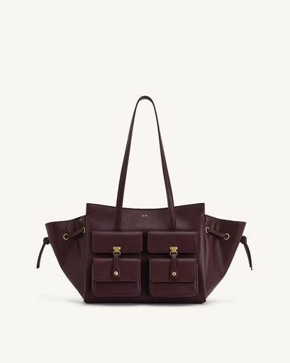 Linda Tote Çanta - Derin Bordo