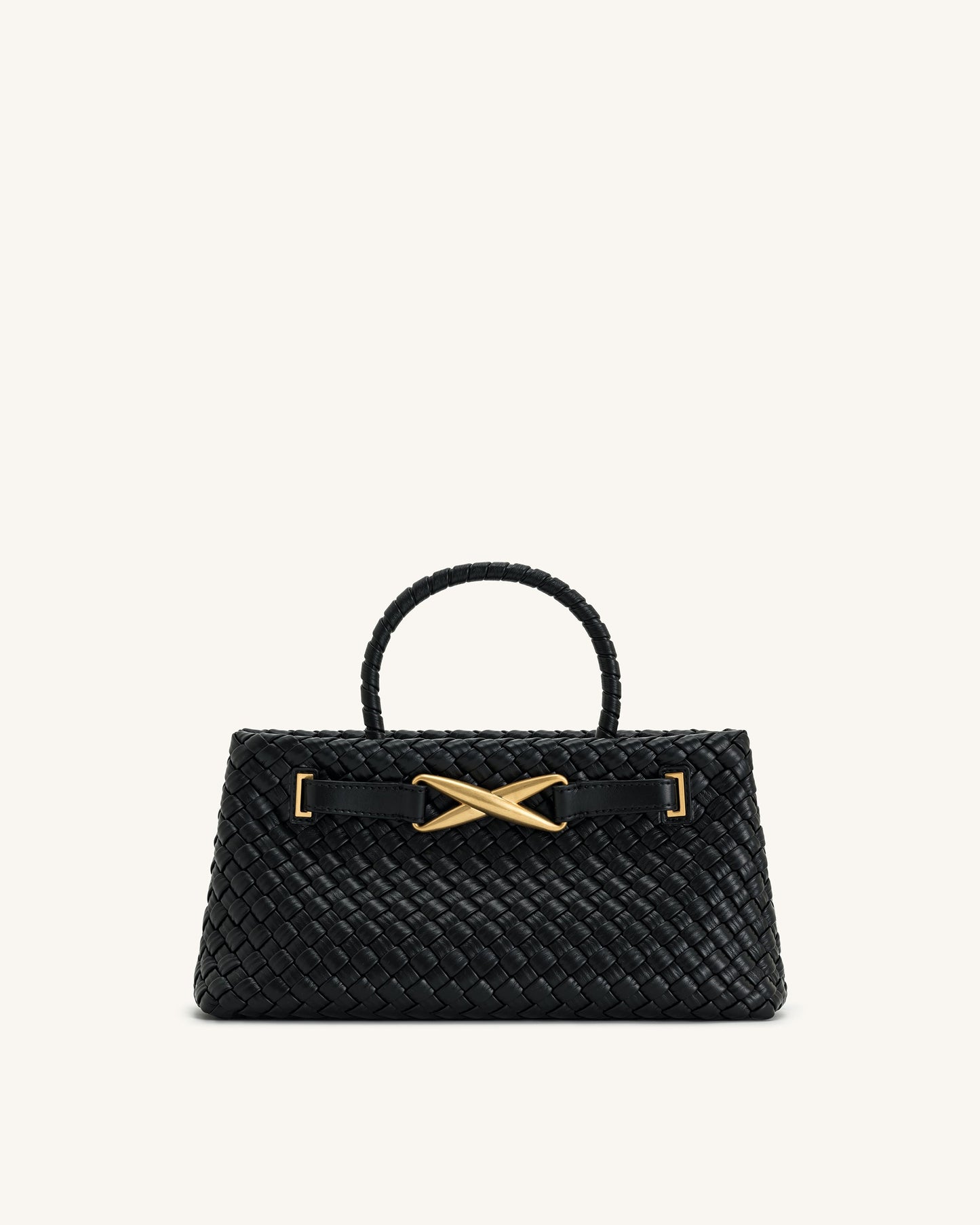 Elora Dokuma Tote Çanta - Siyah