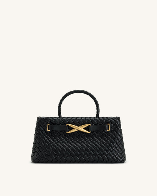 Elora Dokuma Tote Çanta - Siyah