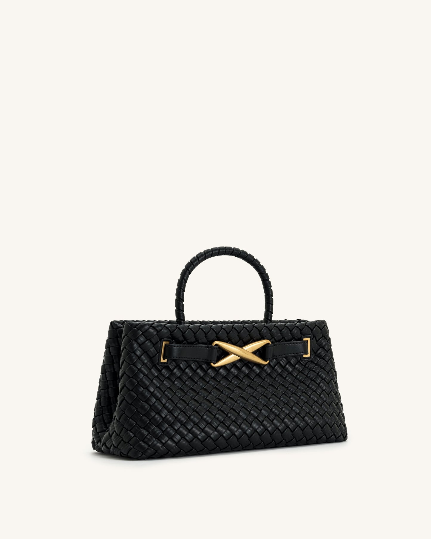 Elora Dokuma Tote Çanta - Siyah