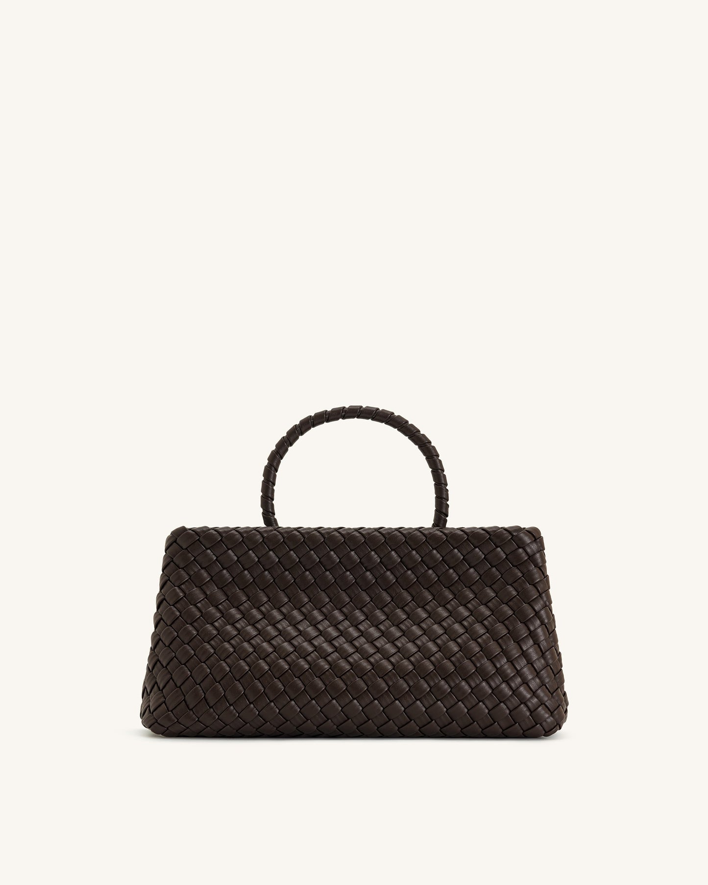 Elora Dokuma Tote Çanta - Koyu Kahverengi