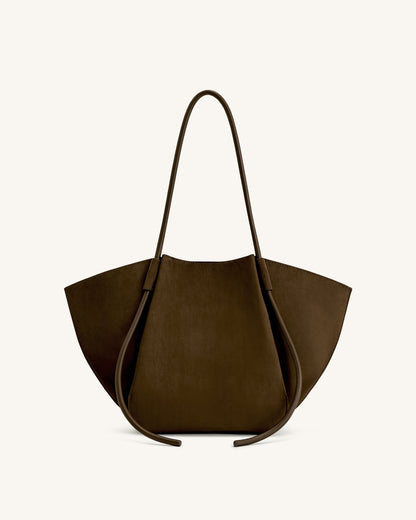 Nala Geniş Tote Çanta - Moka Kahve