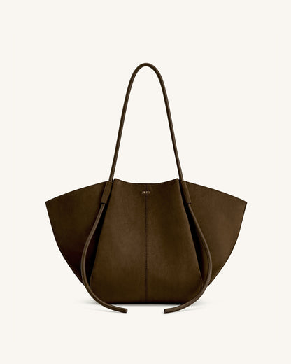 Nala Geniş Tote Çanta - Moka Kahve