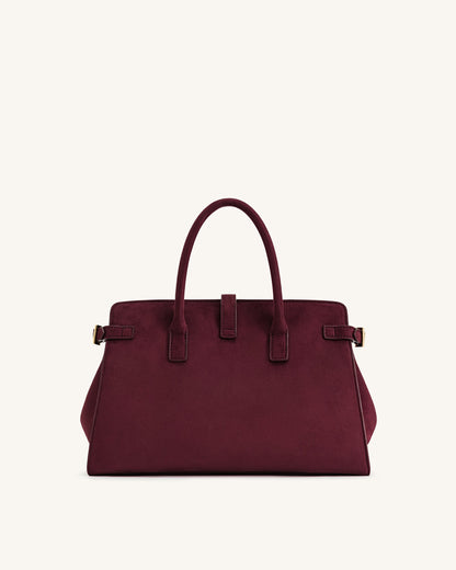 Saige Suni Süet Tote Çanta - Bordo