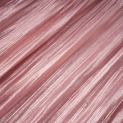 Alchimie Pink Glossy Pleated Maxi Dress