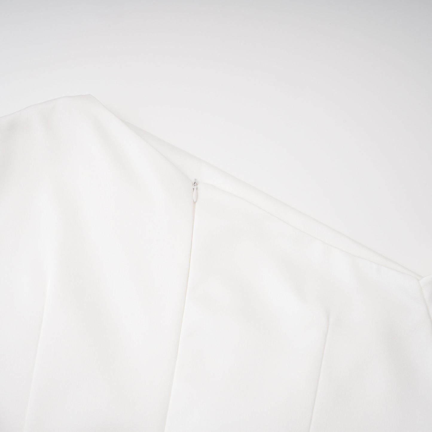 Amarante White One Shoulder Asymmetrical Midi Dress