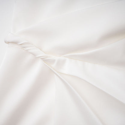 Amarante White One Shoulder Asymmetrical Midi Dress