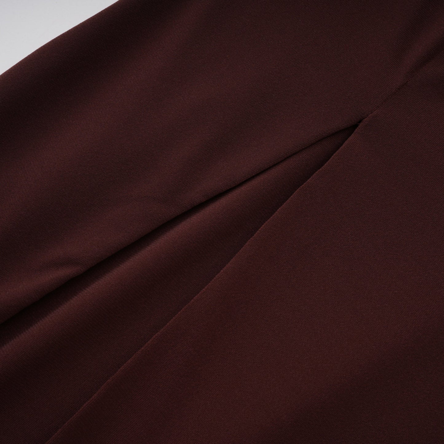 Amore Chocolate Brown One Shoulder Ruched Maxi Dress
