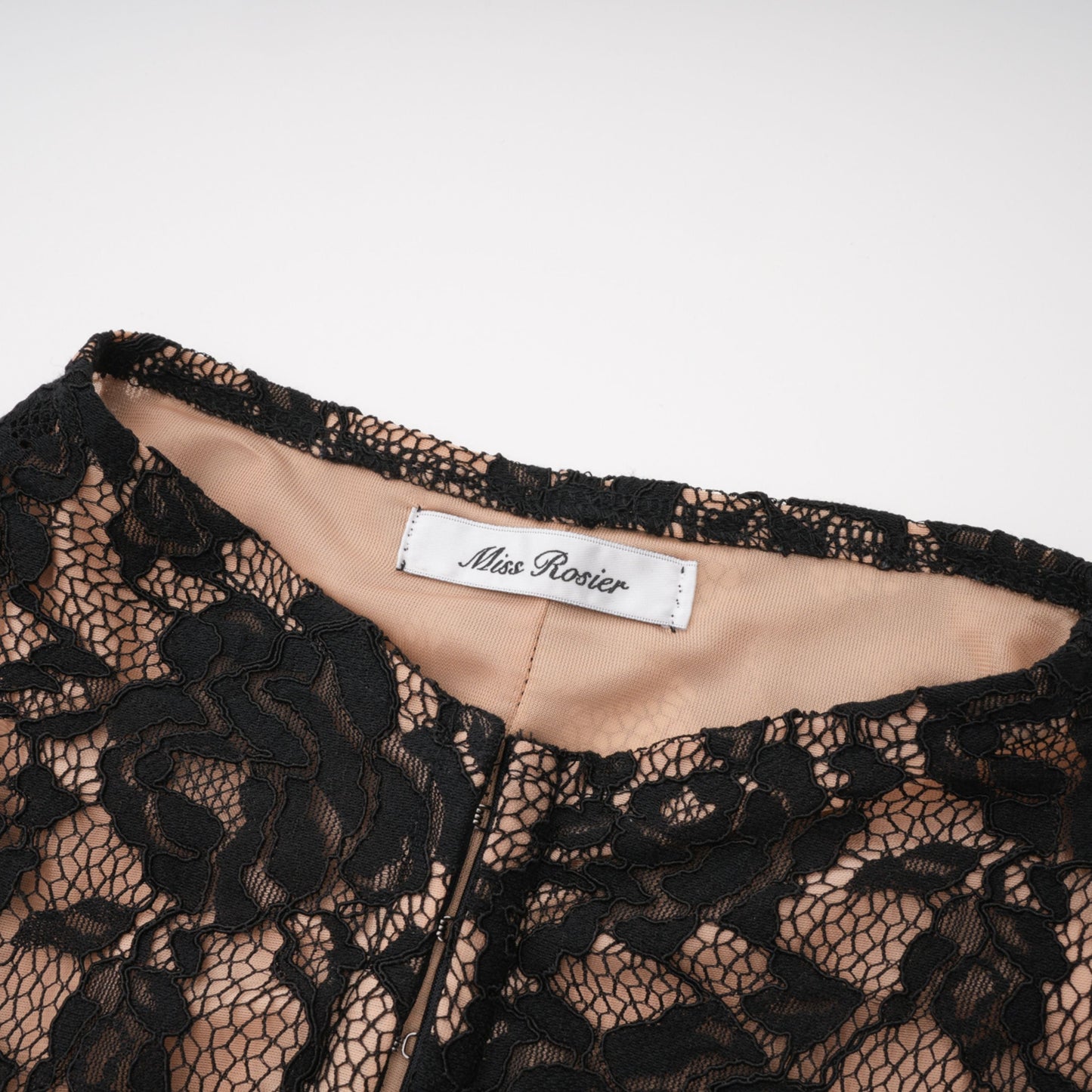Andrea Black Keyhole Lace Maxi Dress with High Thigh Slit