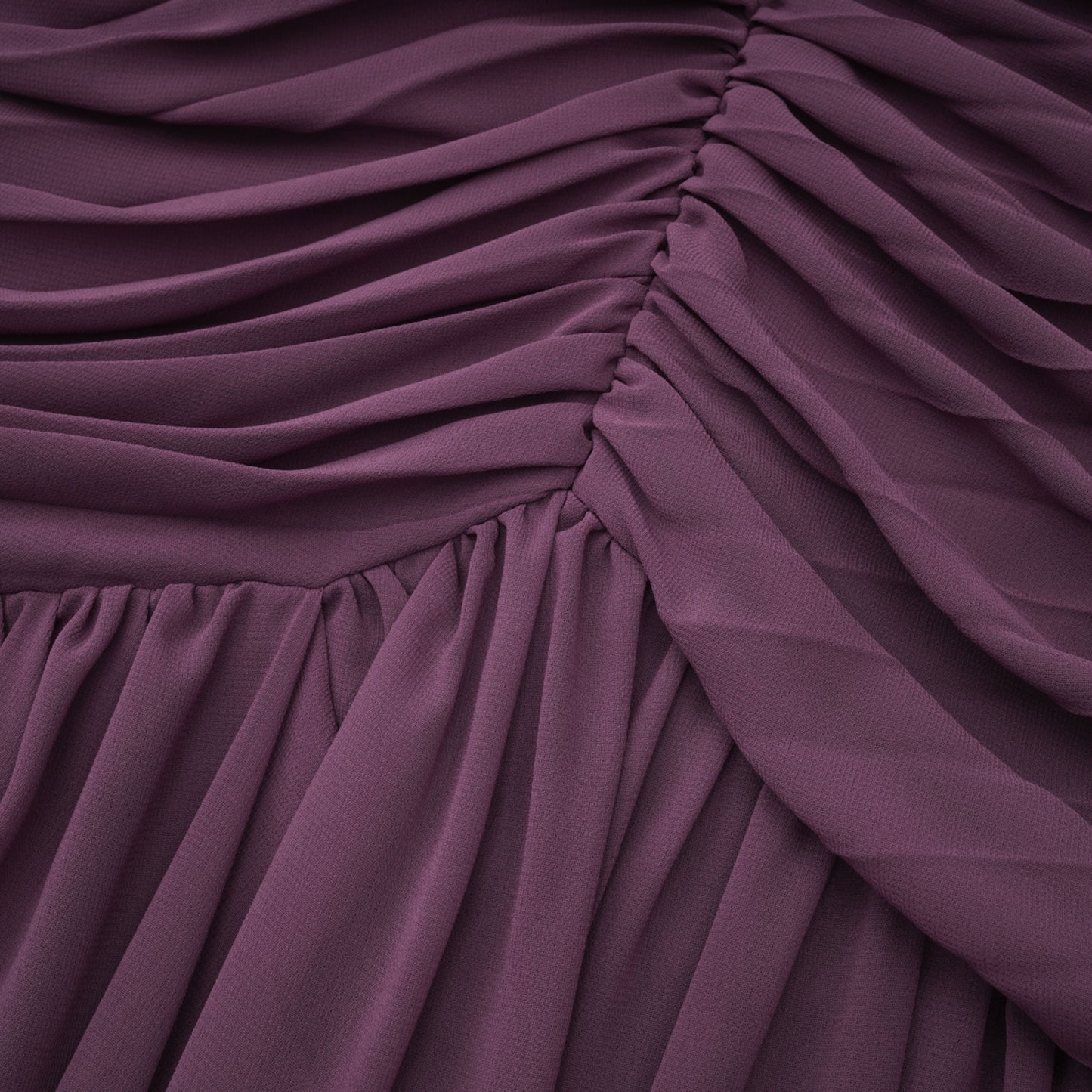 Annabelle Purple Off Shoulder Ruched Maxi Dress with Twist Front