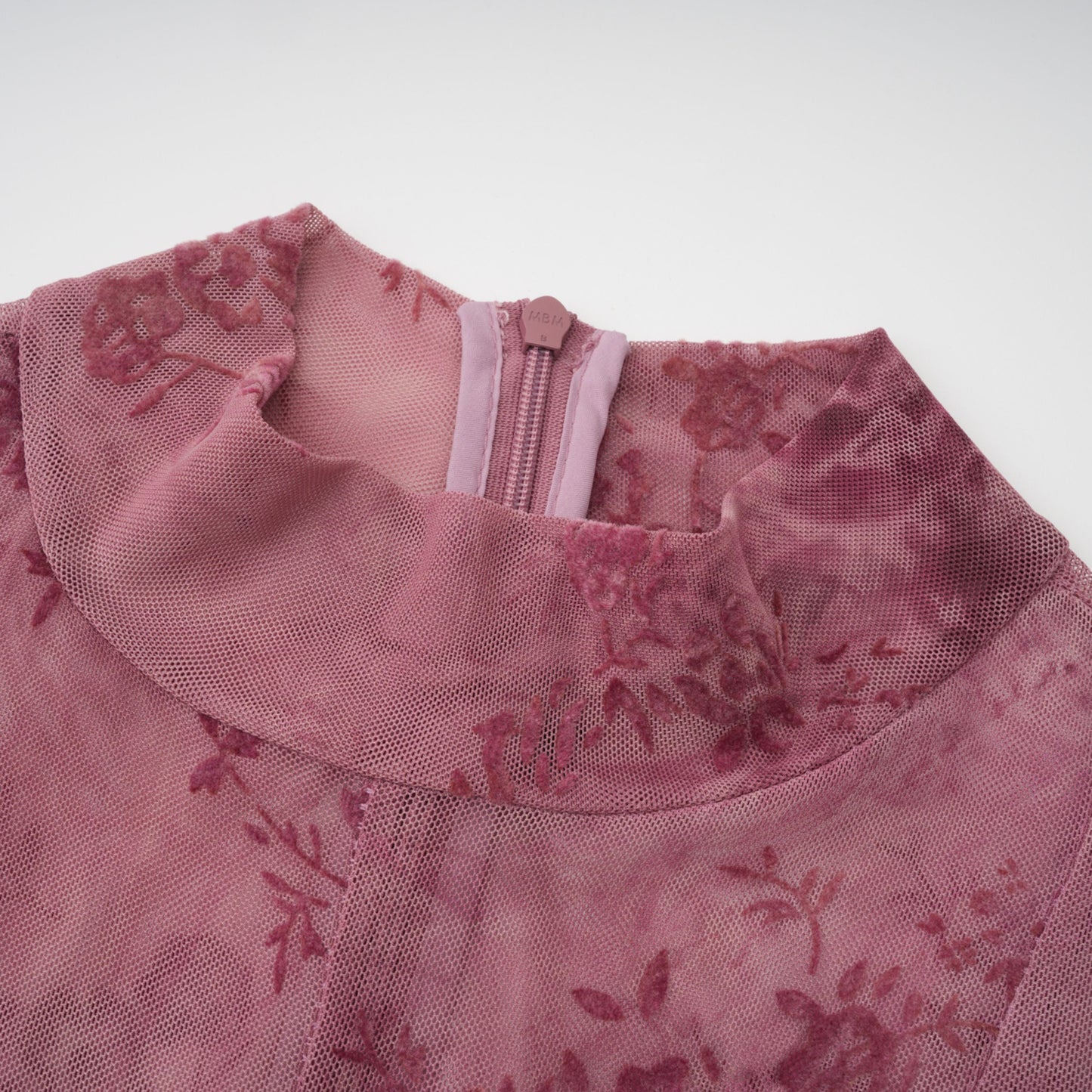 Ariadne Pembe Floklu Tül Maxi Elbise