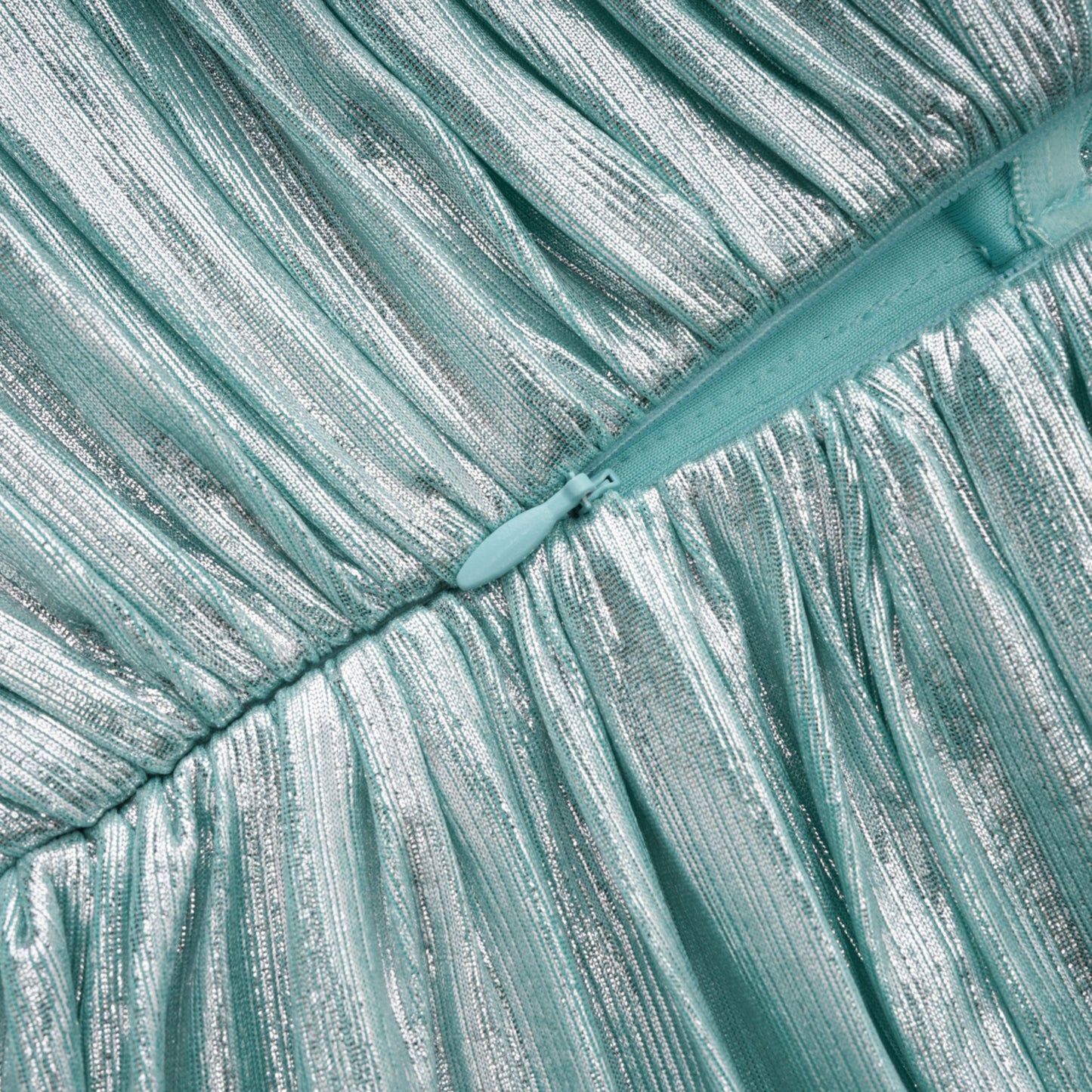 Azar Cobalt Blue Ruched Glossy Maxi Dress