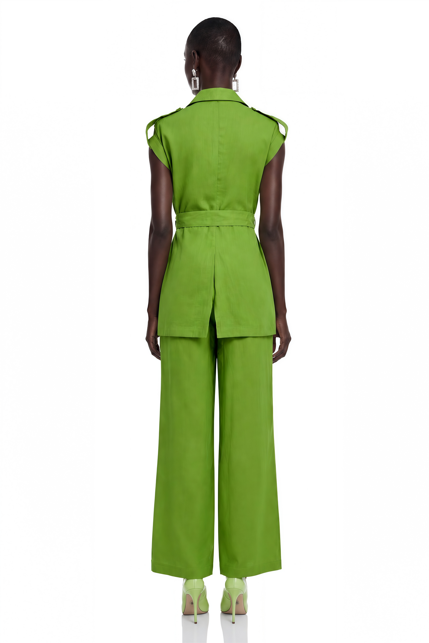 Bernice Emerald Green Cap Sleeve Blazer & Trouser Set
