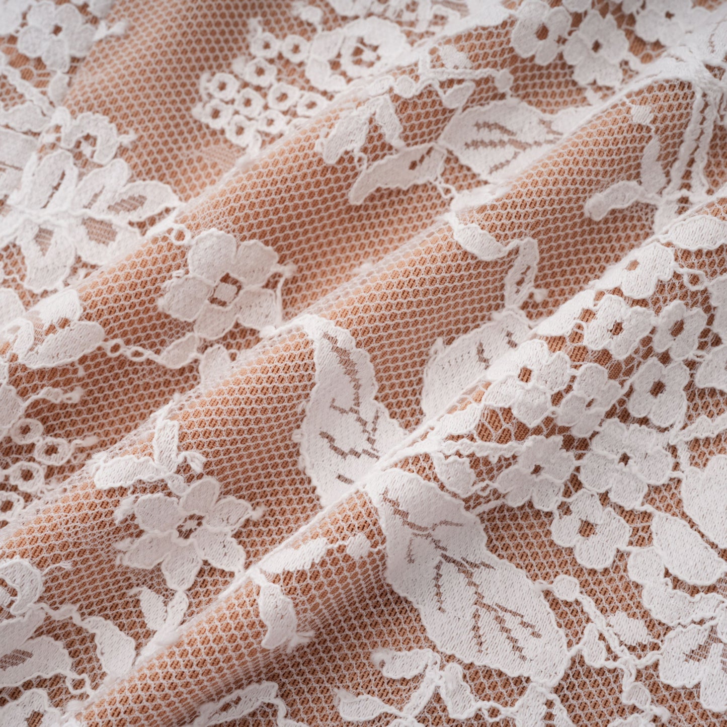 Bulelwa White Semi-Sheer Floral Lace Mini Dress
