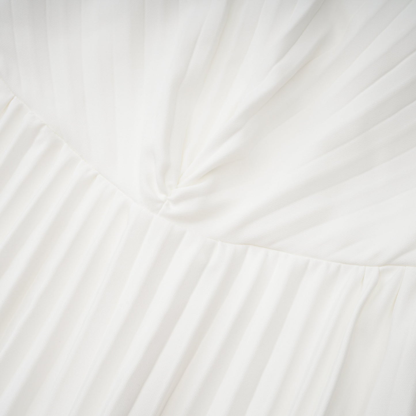 Carlotta White Shell Pleated Maxi Dress